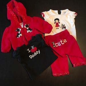 3-6 month Boston terrier set